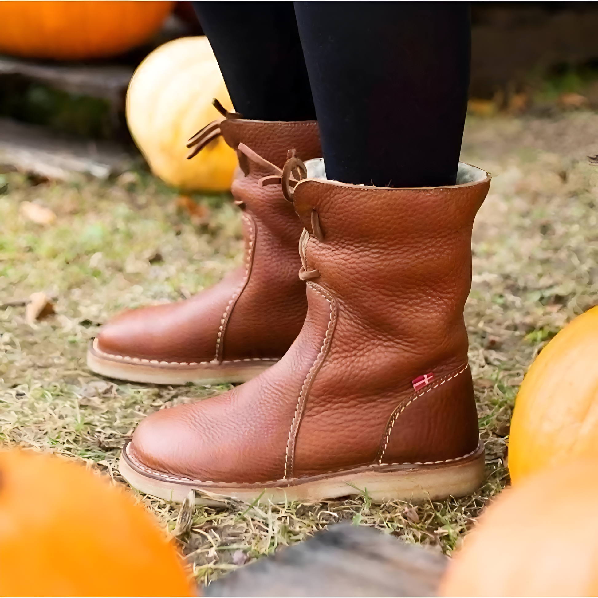 Plantaris Brune – Bottines Fourrées Laine Femme Imperméables | Chaud, Confort Hiver