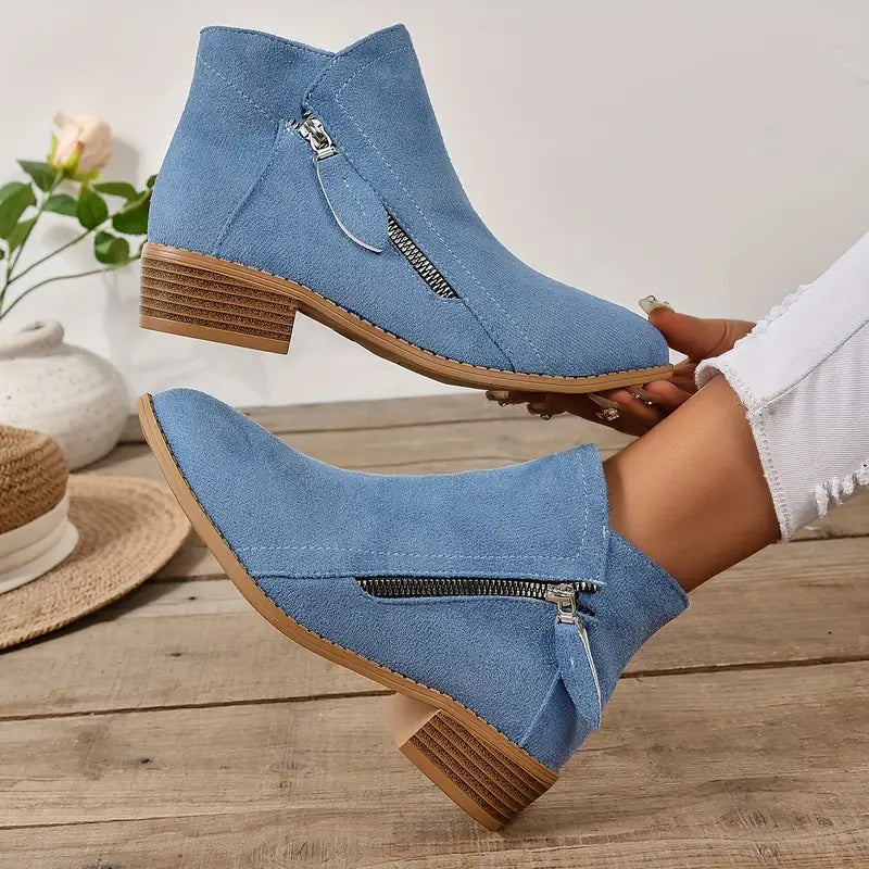 Plantaris Maaike – Bottines Zippées Femme Rétro | Confort Voûte Plantaire, Quotidien
