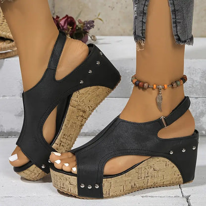 Plantaris Colombe – Sandales Compensées Femme Vintage | Maintien, Style