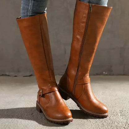 Plantaris Mette – Bottes Hautes Femme Effet Cuir Imperméables | Confort, Hiver