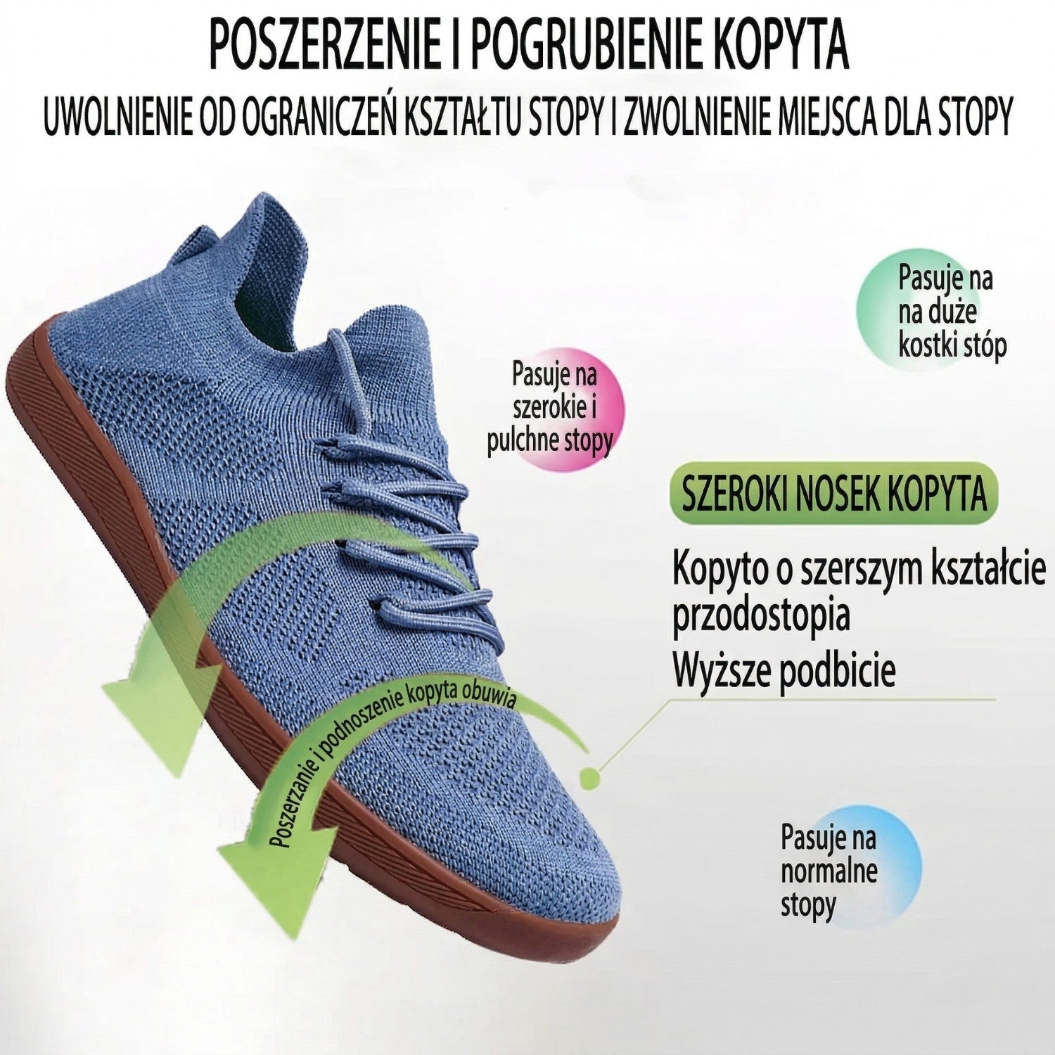 Buty Barefoot Szerokie Lekkie Sneakersy