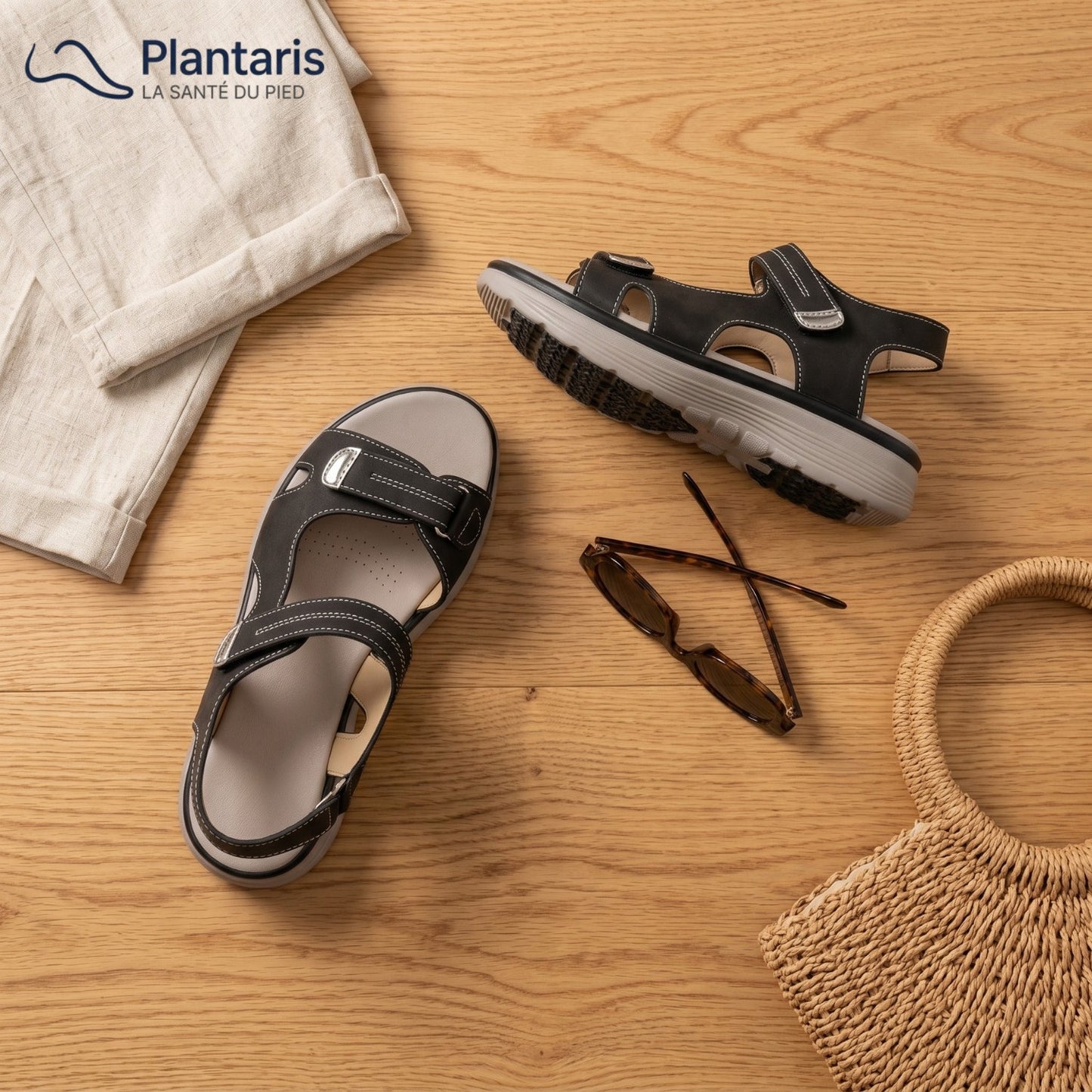 Soline — Sandale Orthopédique Cuir Vegan, Soutien Voûte Plantaire
