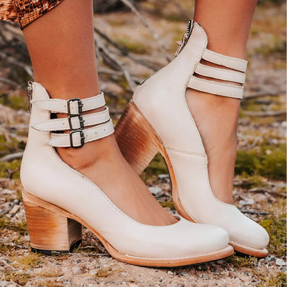 Plantaris Lise – Sandales à Talon Confort Femme Effet Cuir | Maintien, Élégantes