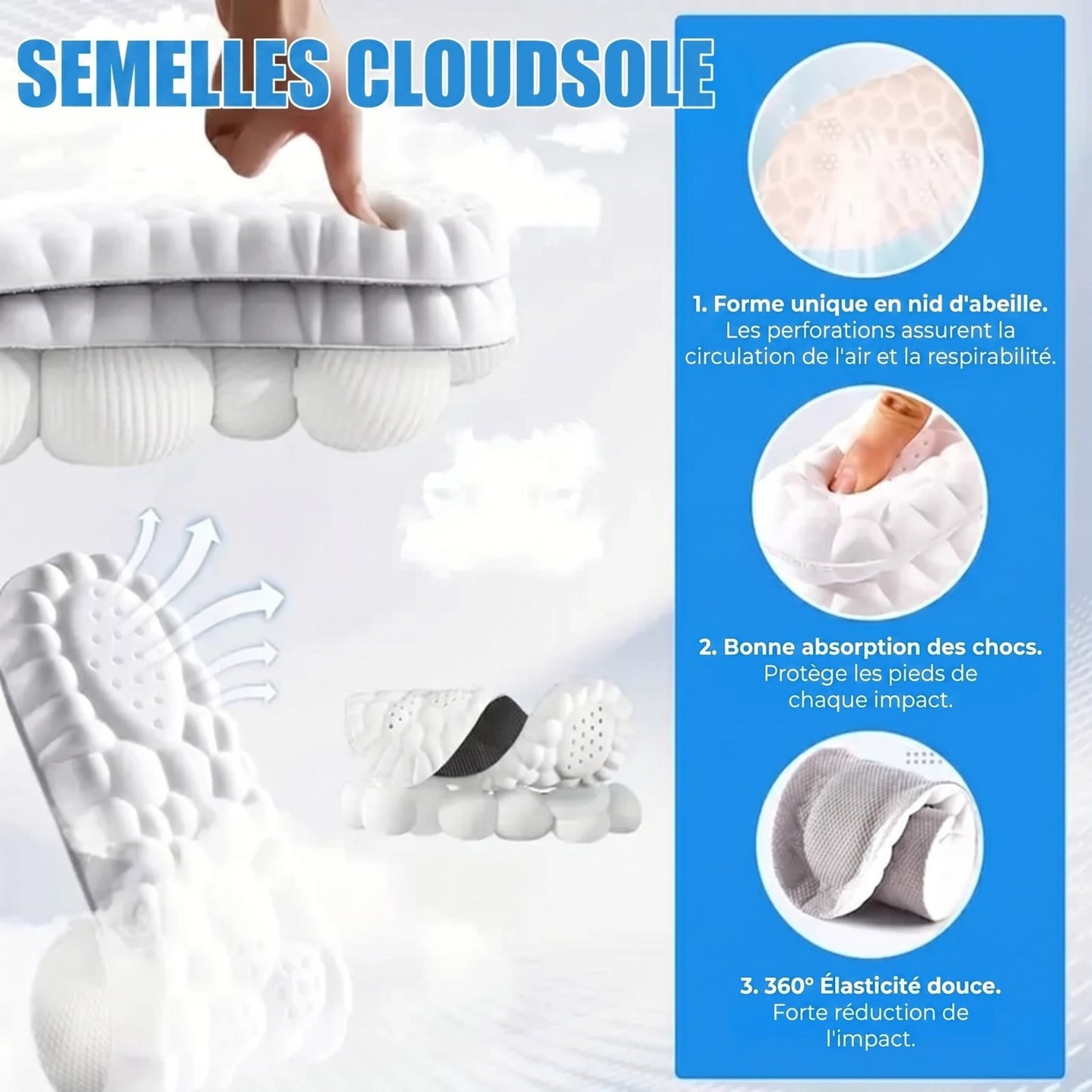 Plantaris Semelles Orthopédiques Mémoire de Forme