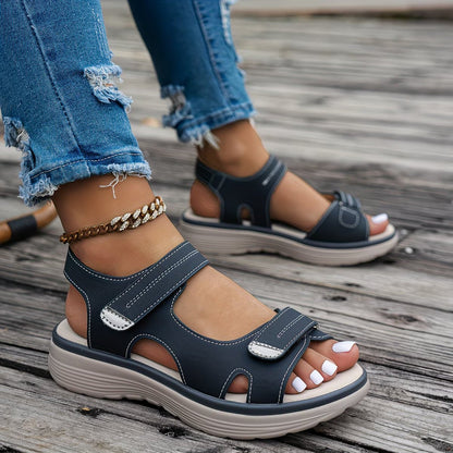 Soline — Sandale Orthopédique Cuir Vegan, Soutien Voûte Plantaire