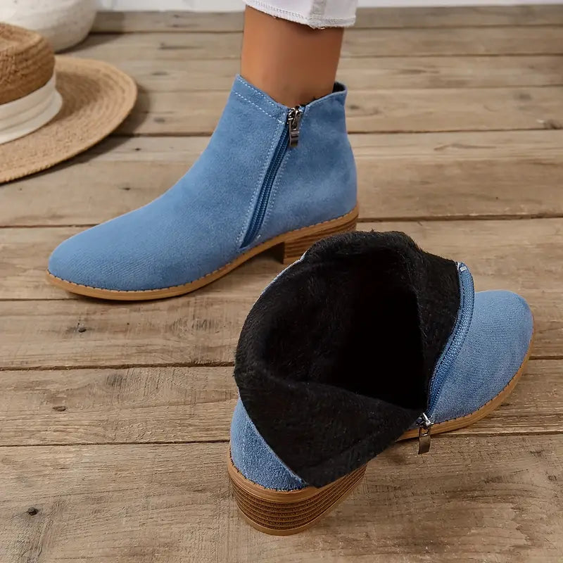Plantaris Maaike – Bottines Zippées Femme Rétro | Confort Voûte Plantaire, Quotidien