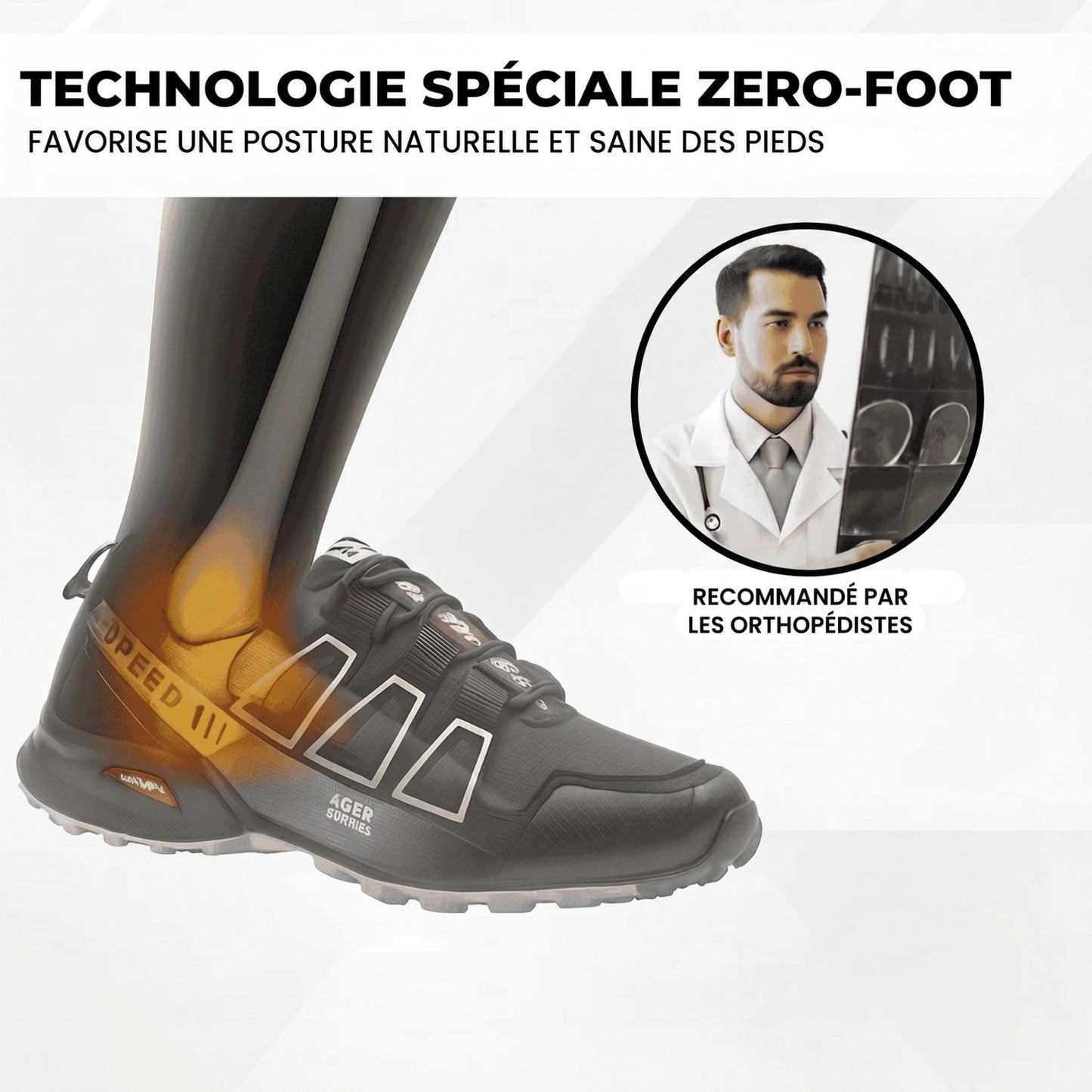 Chaussures Orthopédiques Homme Larges – Voûte Plantaire | Plantaris