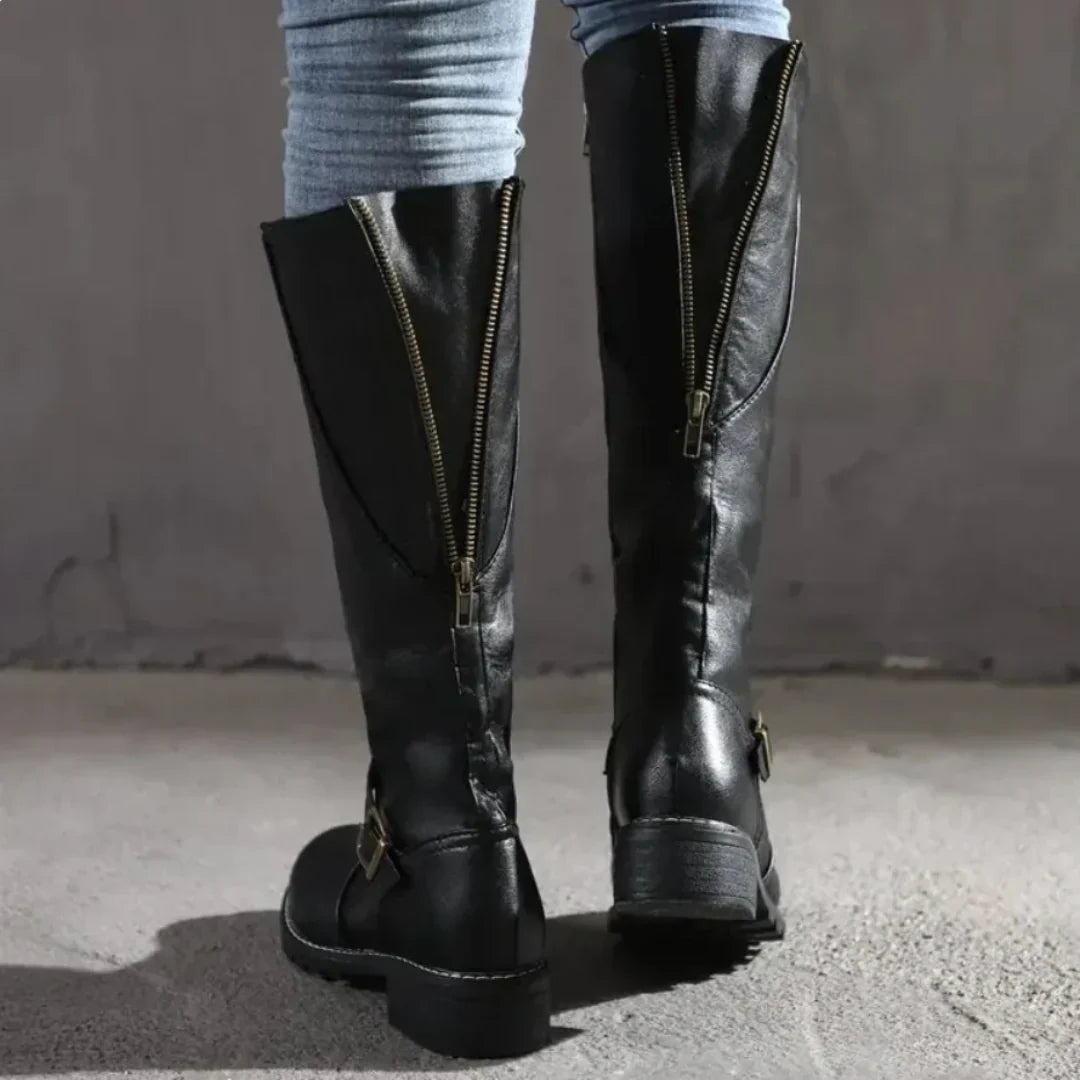 Plantaris Mette – Bottes Hautes Femme Effet Cuir Imperméables | Confort, Hiver