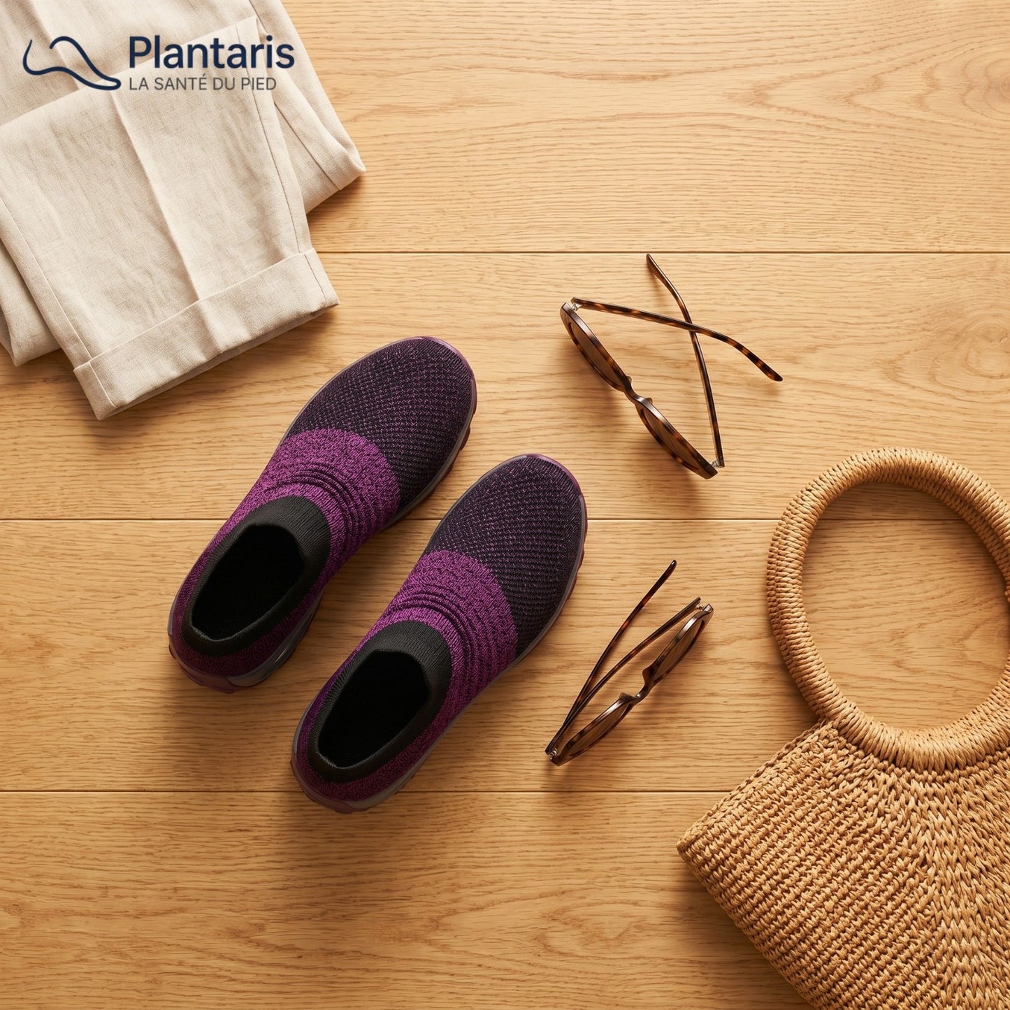 Plantaris Baskets Orthopédiques Femme Pieds Sensibles Tricot