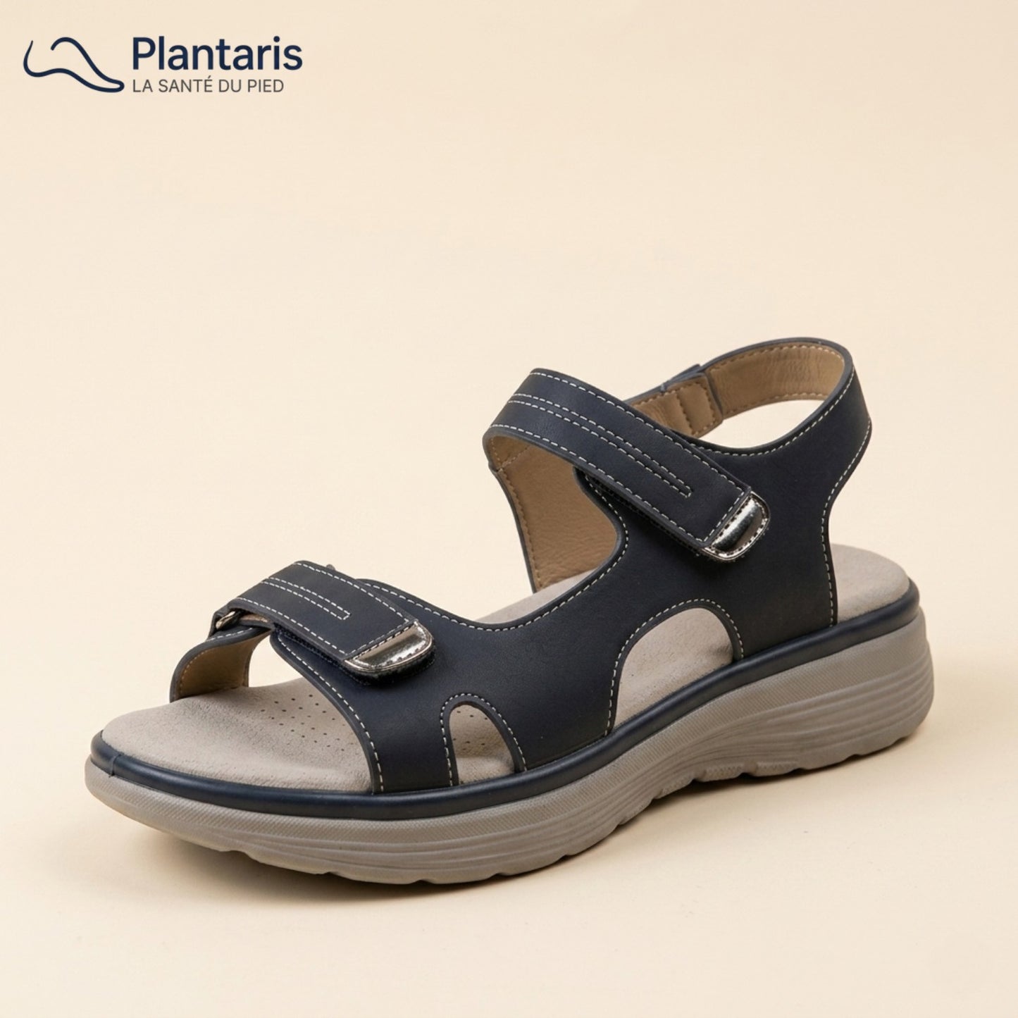 Soline — Sandale Orthopédique Cuir Vegan, Soutien Voûte Plantaire