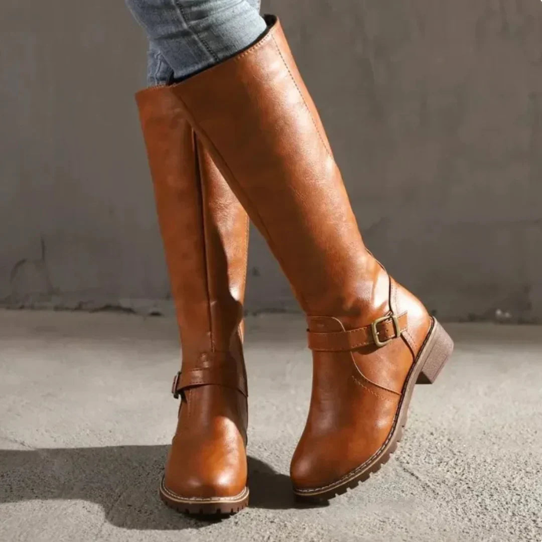 Plantaris Mette – Bottes Hautes Femme Effet Cuir Imperméables | Confort, Hiver