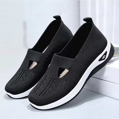 Olivia — Mocassin Orthopédique en Tricot, Facile à Enfiler