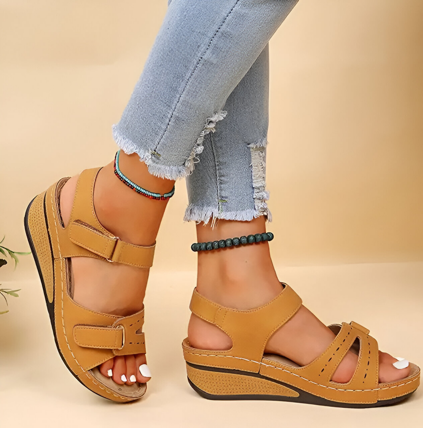 Plantaris Éliane – Sandales Compensées Confort Femme | Voûte Plantaire, Élégantes