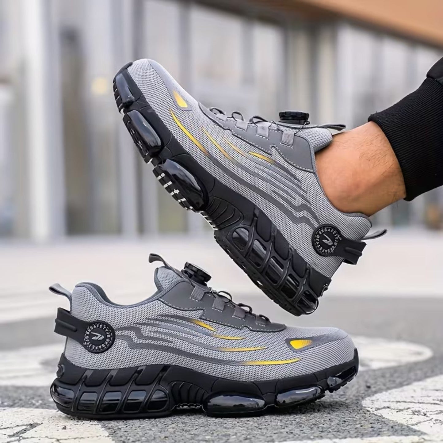 Chaussures de Sécurité Homme S1P – Laçage Rotatif, Légères | Plantaris
