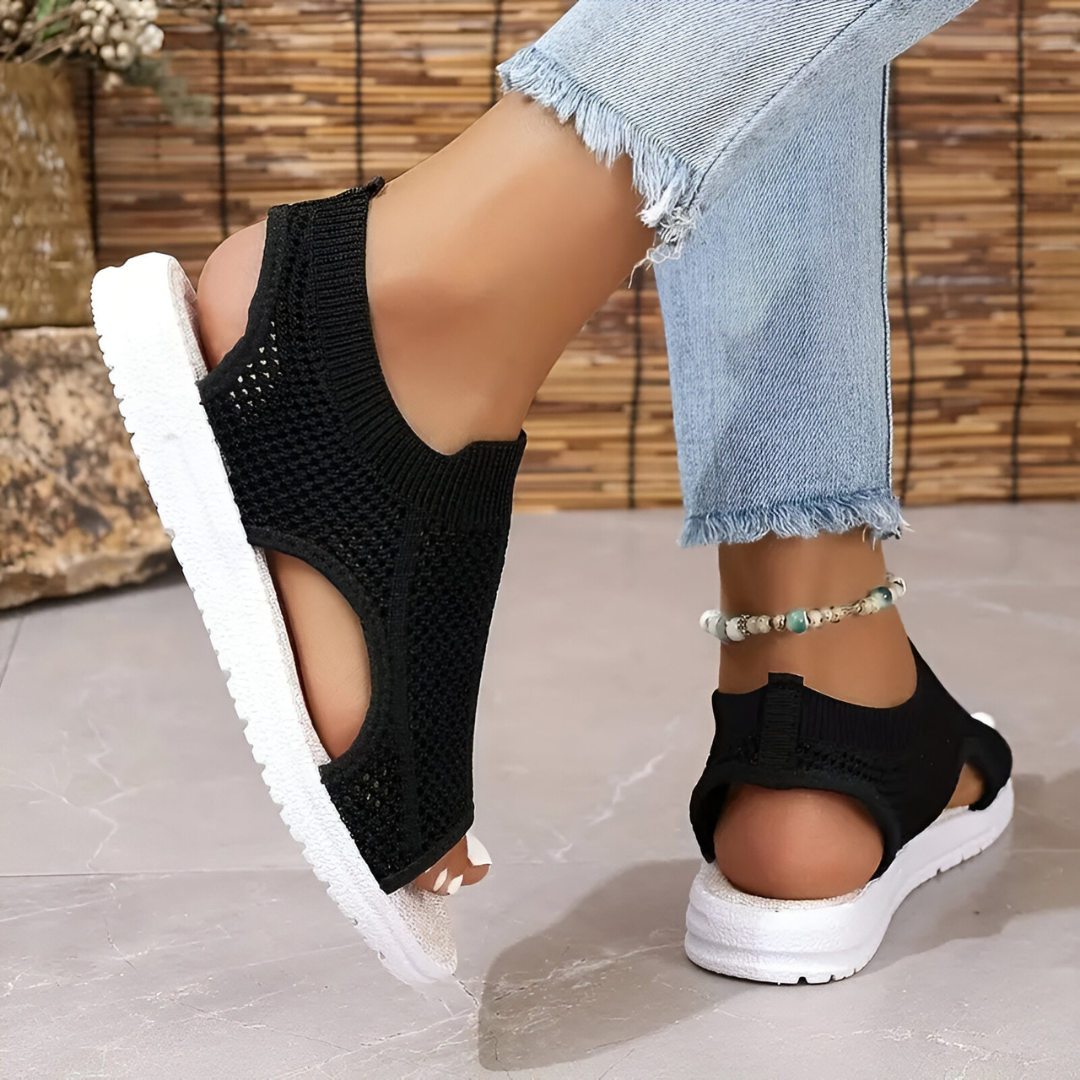 Plantaris Gerda – Sandales Maille Stretch Confort Femme | Voûte Plantaire, Respirantes