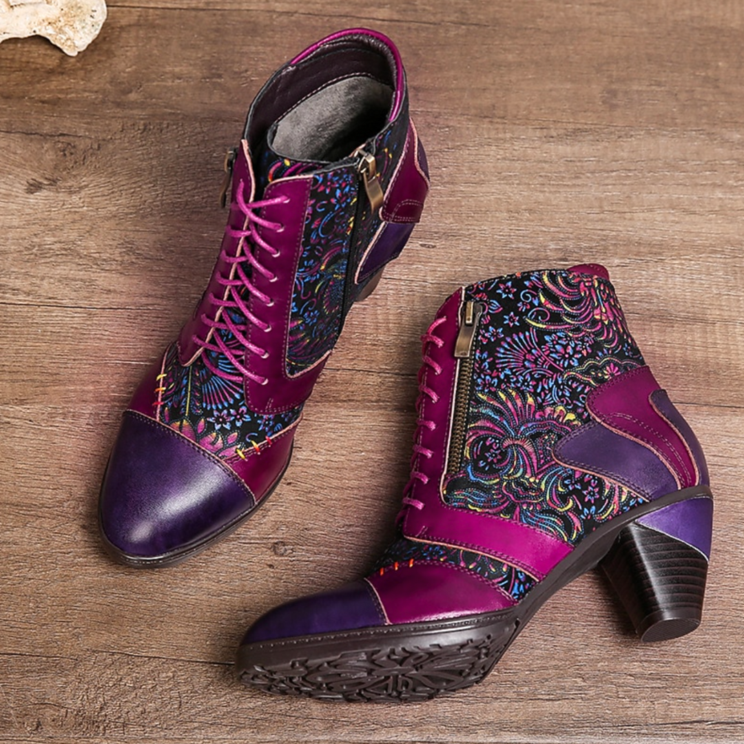 Plantaris Zoé – Bottines Imperméables Femme Motif Fleuri | Confort, Toutes Saisons
