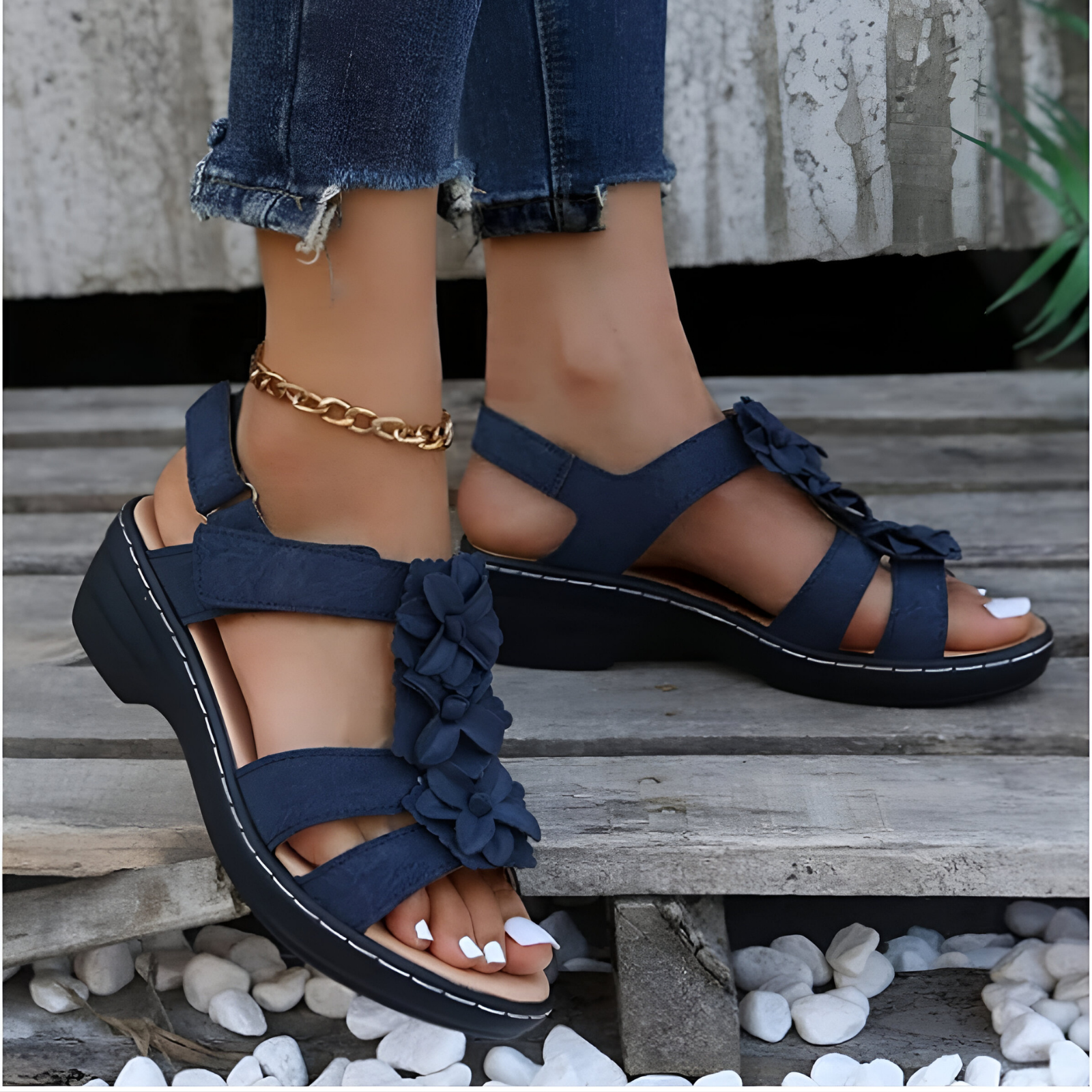 Plantaris Agathe – Sandales Compensées Orthopédiques Femme | Voûte Plantaire, Rétro