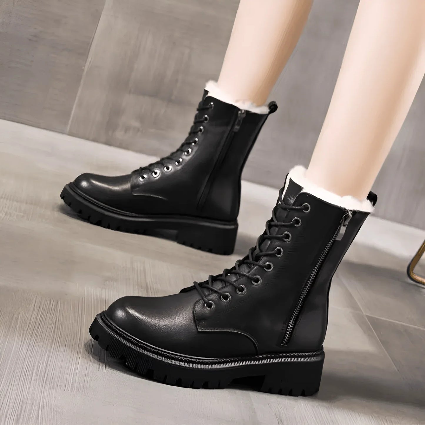 Plantaris Séraphine – Bottines Cuir Imperméables Femme | Doublure Chaude, Hiver