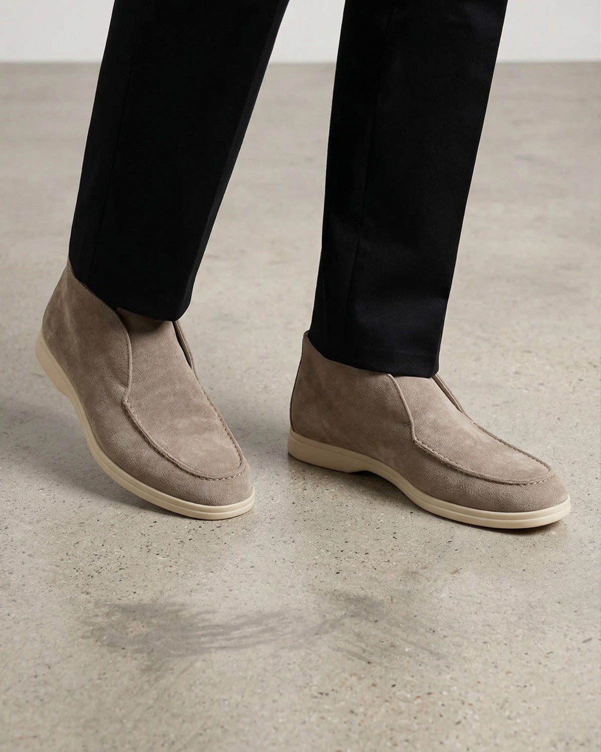 Plantaris Joséphine – Mocassins Montants Confort Femme Daim | Voûte Plantaire, 5 Coloris