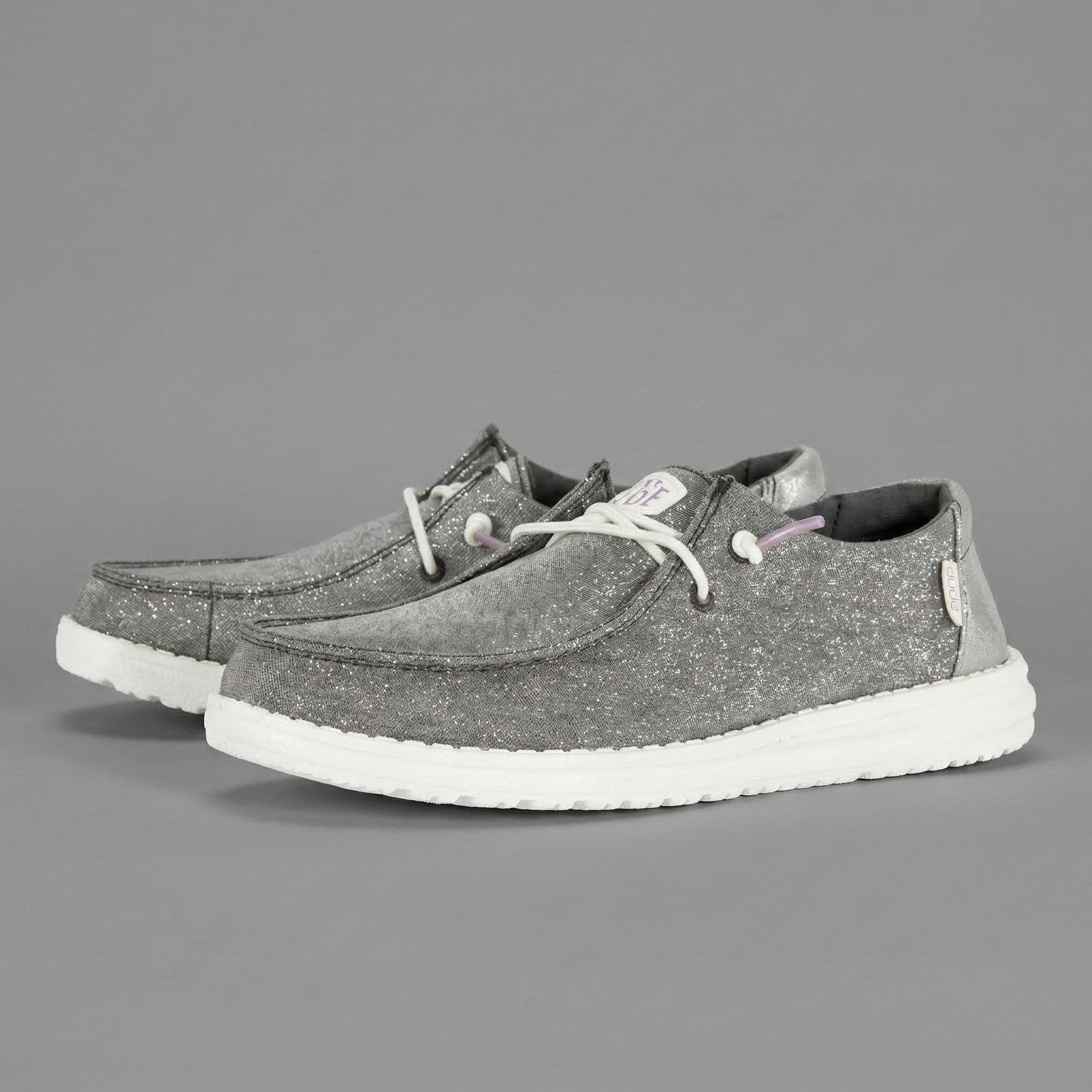 Brokatowe Buty Wsuwane Komfortowe
