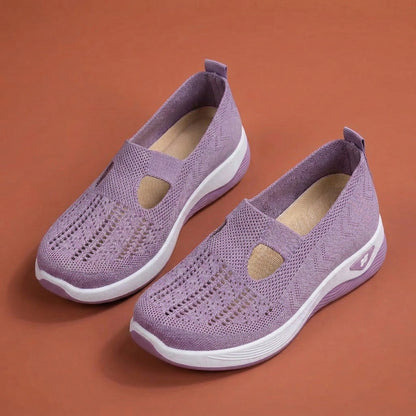 Olivia — Mocassin Orthopédique en Tricot, Facile à Enfiler