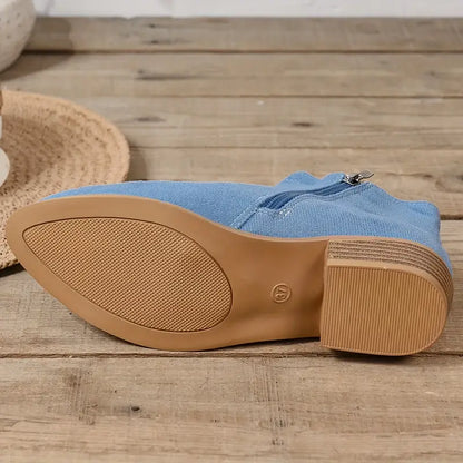 Plantaris Maaike – Bottines Zippées Femme Rétro | Confort Voûte Plantaire, Quotidien