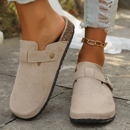 Plantaris Anneke – Sandales Daim Confort Femme Bout Rond | Voûte Plantaire, Été