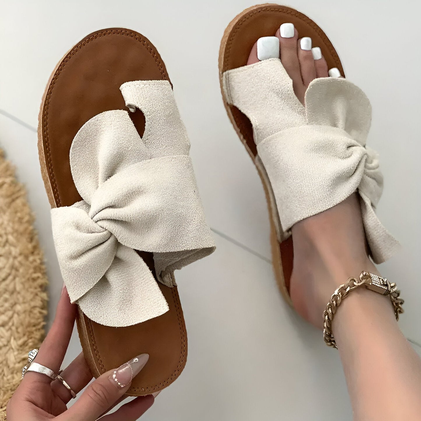 Plantaris Margaux – Sandales Confort Femme Fleuries | Voûte Plantaire, Été Légères