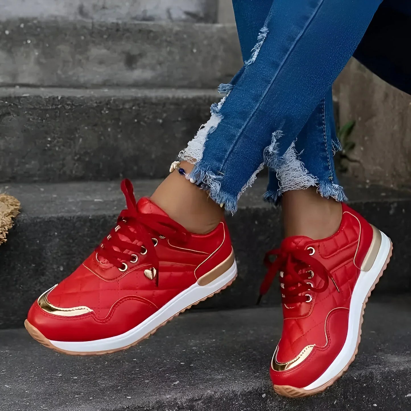 Plantaris Héloïse – Baskets Orthopédiques Femme Matelassées | Voûte Plantaire, Légères